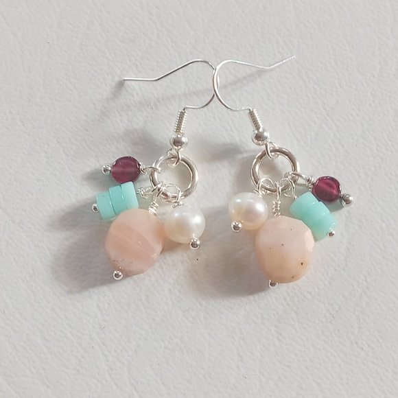 Multi-Gemstone "Fiesta" Earrings - Picture 5 of 11